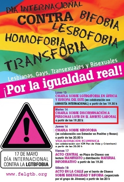 17-M: Día contra LGTBfobia 2013